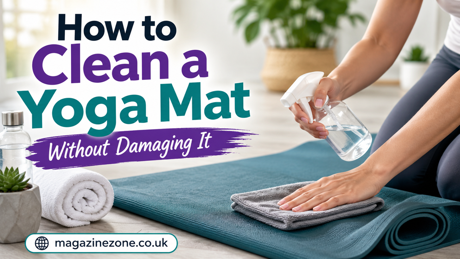 how to clean a yoga mat